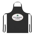 Stylish apron with vintage calligraphy design