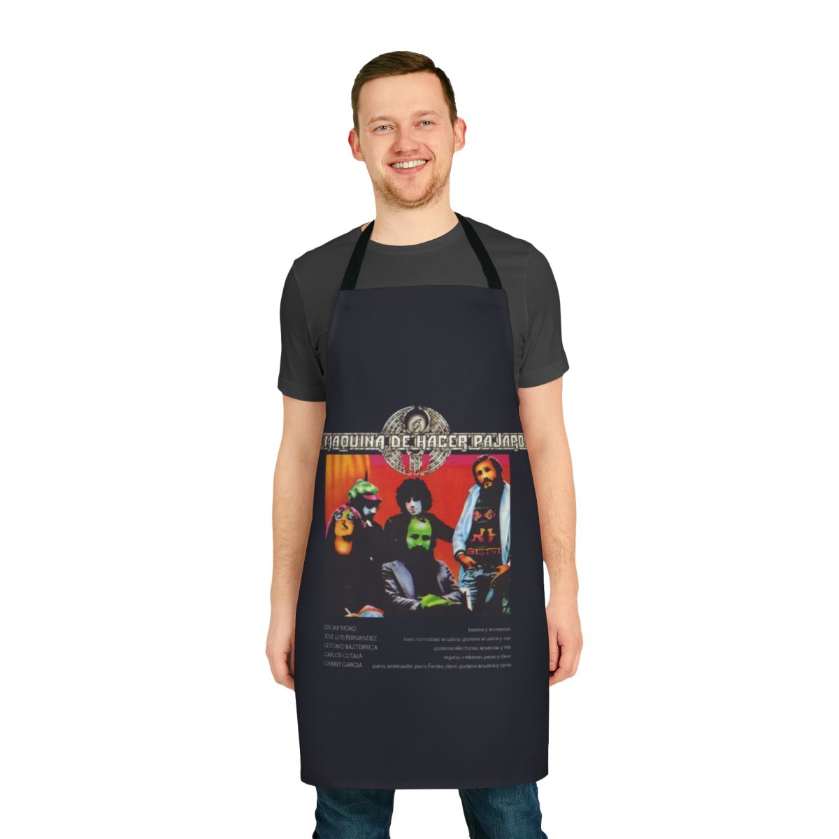 Apron featuring the "La Maquina" design, inspired by the iconic Argentine progressive rock band