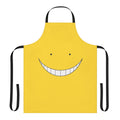 Assassination Classroom-themed apron with characters Korosensei, Karma Akabane, and Nagisa Shiota