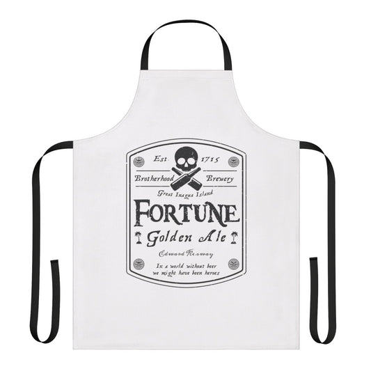Assassin's Creed inspired apron with a beer label design
