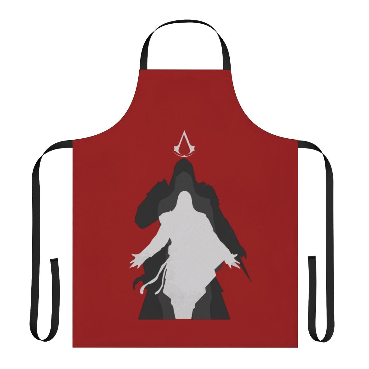Assassins Creed inspired apron with iconic symbols and designs
