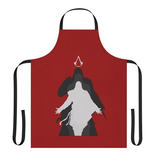 Assassins Creed inspired apron with iconic symbols and designs