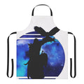 Assassin's Creed inspired apron featuring a black and white silhouette design