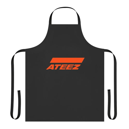 Ateez-inspired apron with the group's name and logo