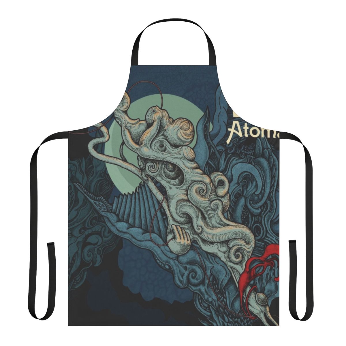 Atoma-inspired apron for heavy metal enthusiasts