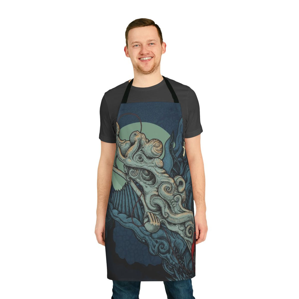 Atoma-inspired apron for heavy metal enthusiasts