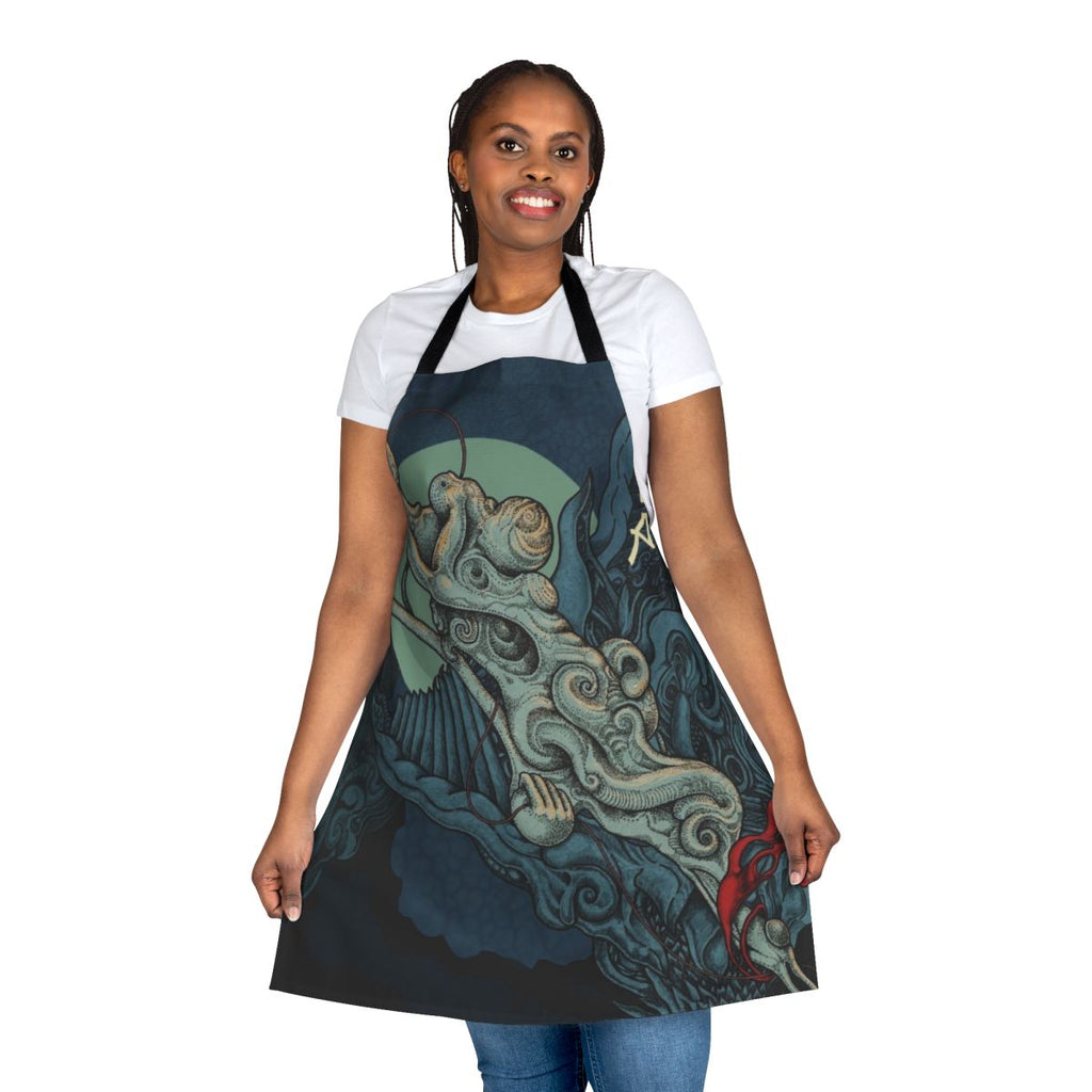 Atoma-inspired apron for heavy metal enthusiasts