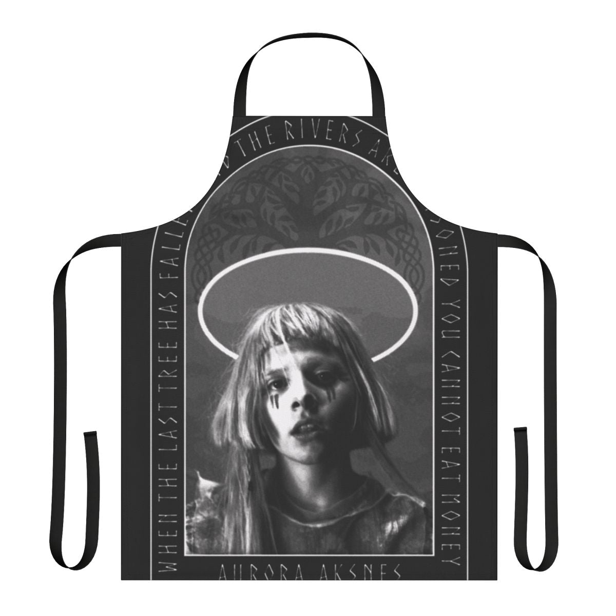 Classic apron featuring artwork inspired by Norwegian singer-songwriter Aurora Aksnes