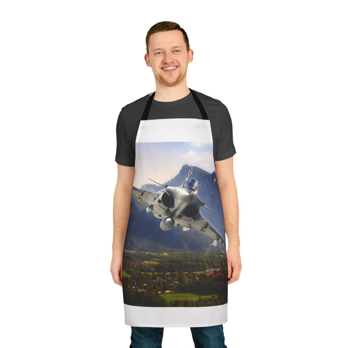 Aviation apron inspired by the Rafale fighter jet