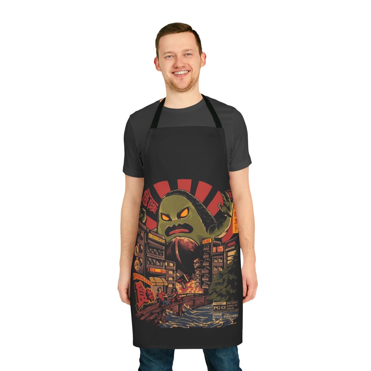 Avokiller Apron with Playful Avocado Monster Design