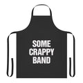 Musician-themed apron with "Some Crappy Band" graphic
