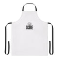 The Score band member wearing a custom apron with the band's logo