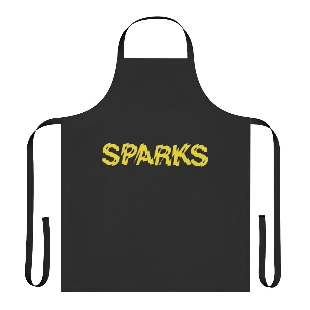 Sparks band-inspired pop music themed kitchen apron