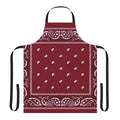 Bandana Burgundy Apron, perfect for any kitchen or grill