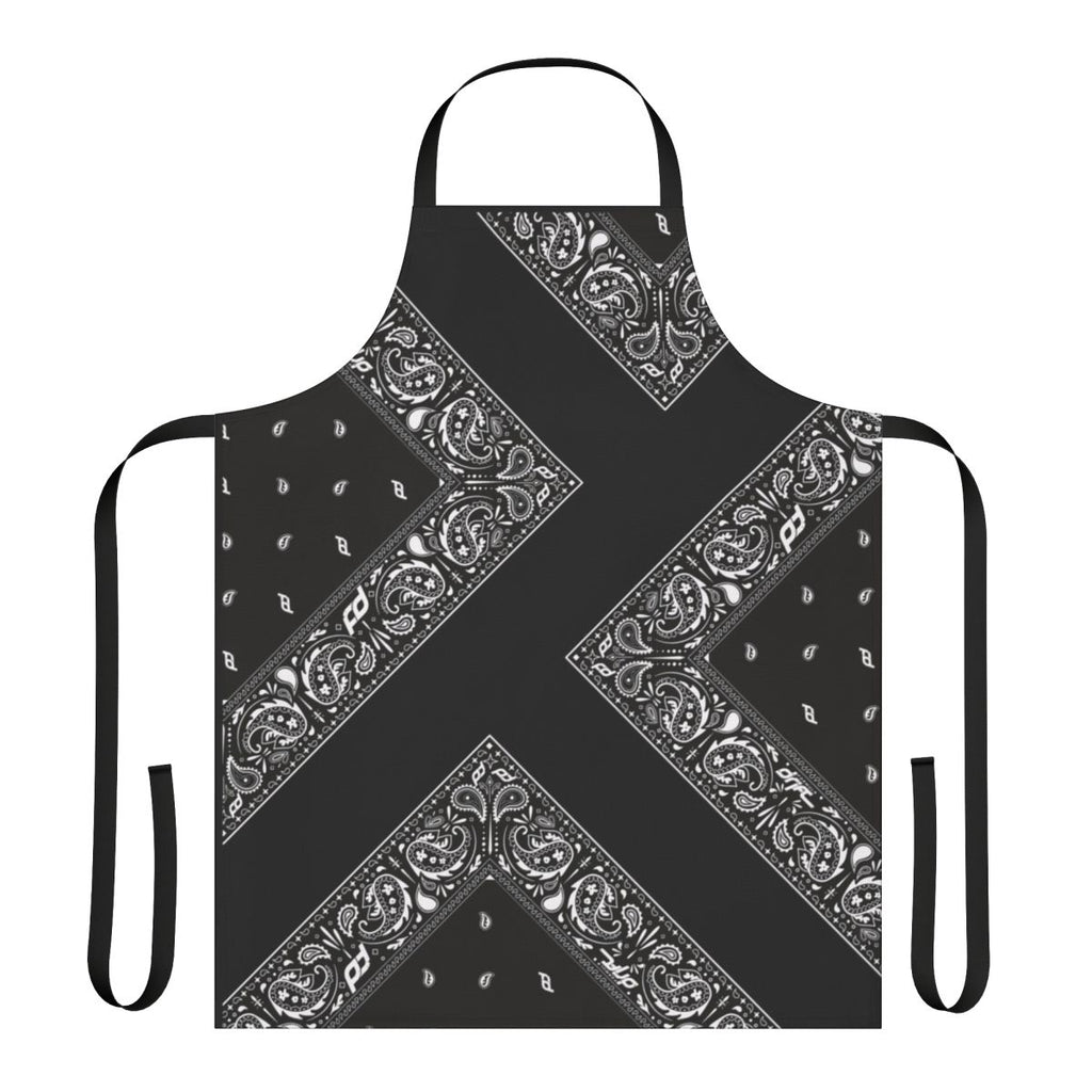 Bandana-patterned apron for cooking and crafting