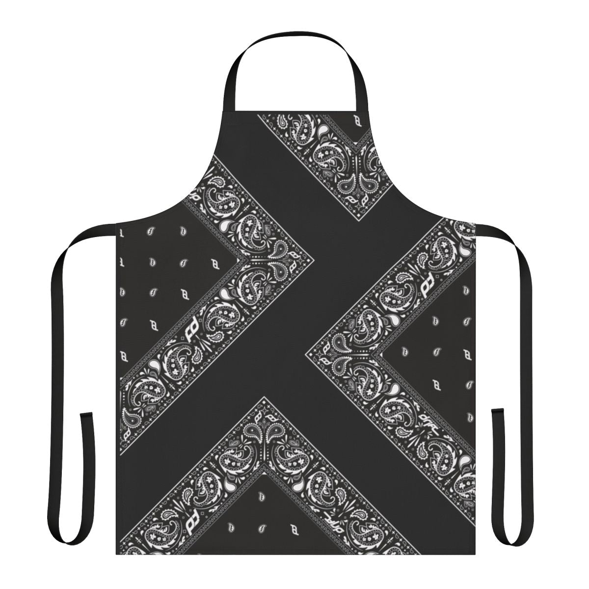 Bandana-patterned apron for cooking and crafting