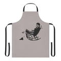 Apron featuring the artwork and name of Italian musician Francesco Battiato