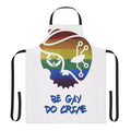 "Be Gay Do Crime" LGBTQ-themed apron with a bold, vibrant design