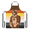 A stylish apron featuring a bear pride design, perfect for gay bears and their allies.