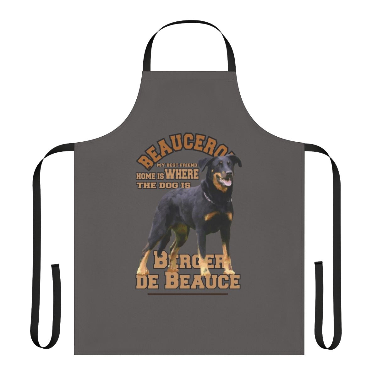 Beauceron Berger De Beauce breed dog image on an apron
