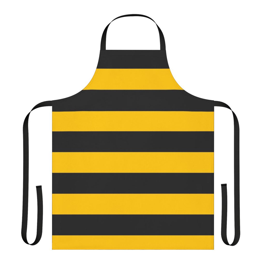 Bees yellow and black striped apron, perfect for cooking or gardening