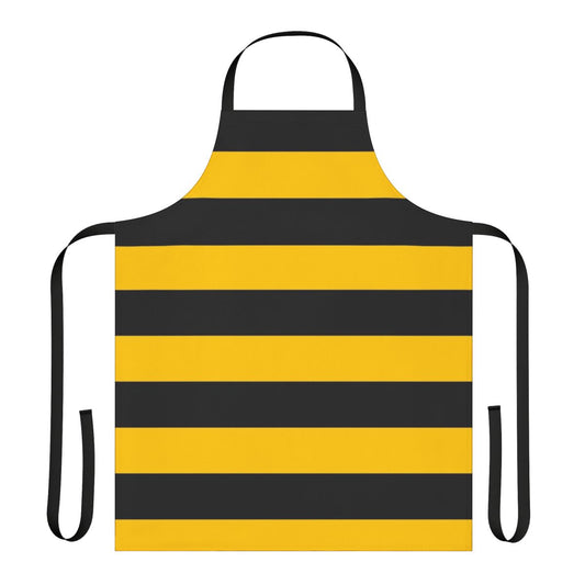 Bees yellow and black striped apron, perfect for cooking or gardening