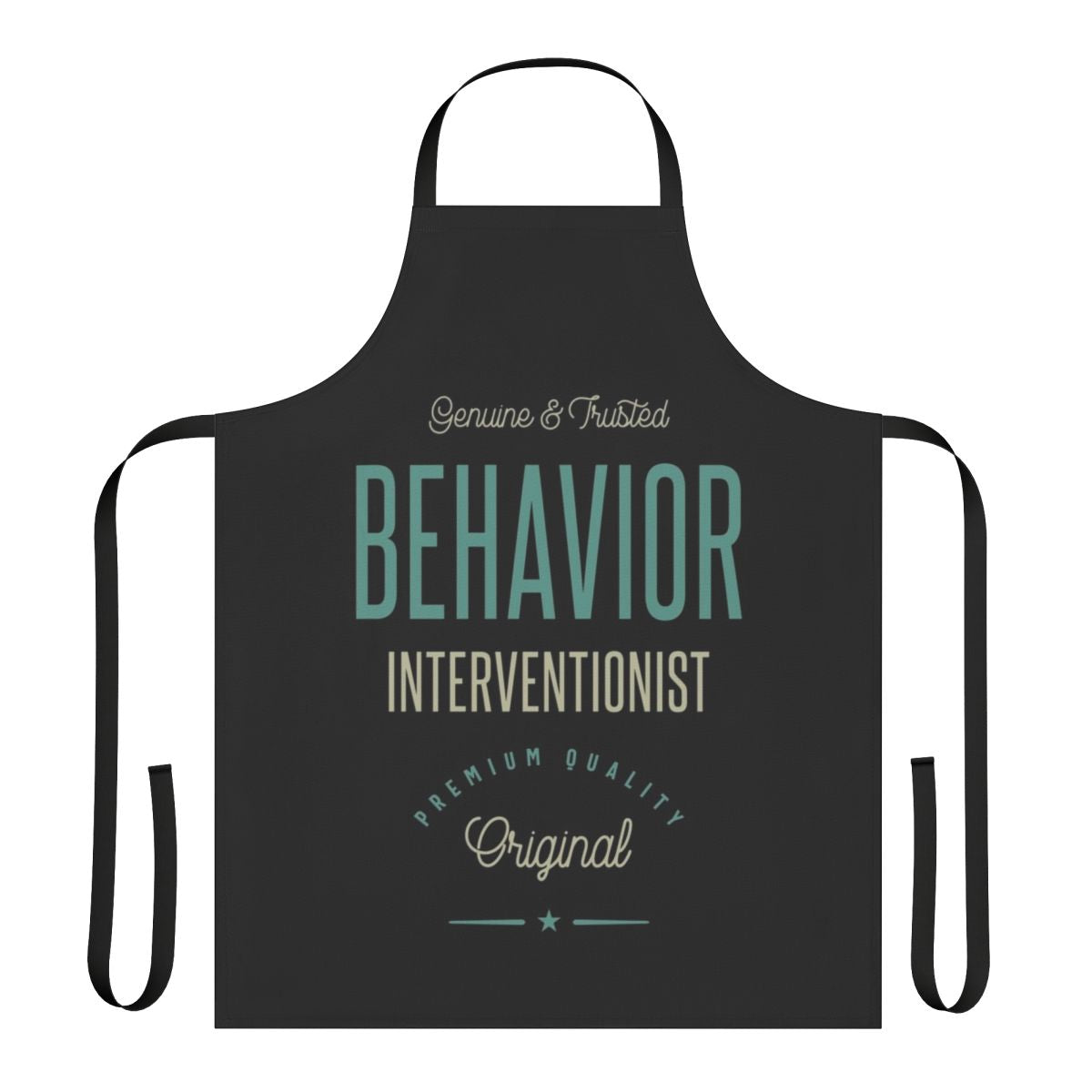 Behavior Interventionist Apparel - Occupational Apron with Unique Typography