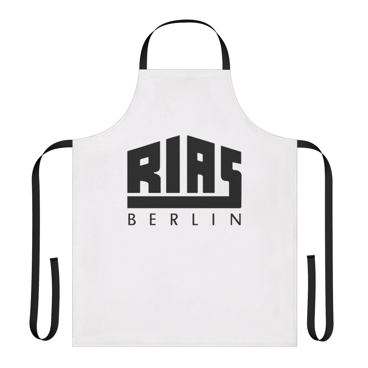 Rias Berlin-inspired apron with German and VOA radio graphics