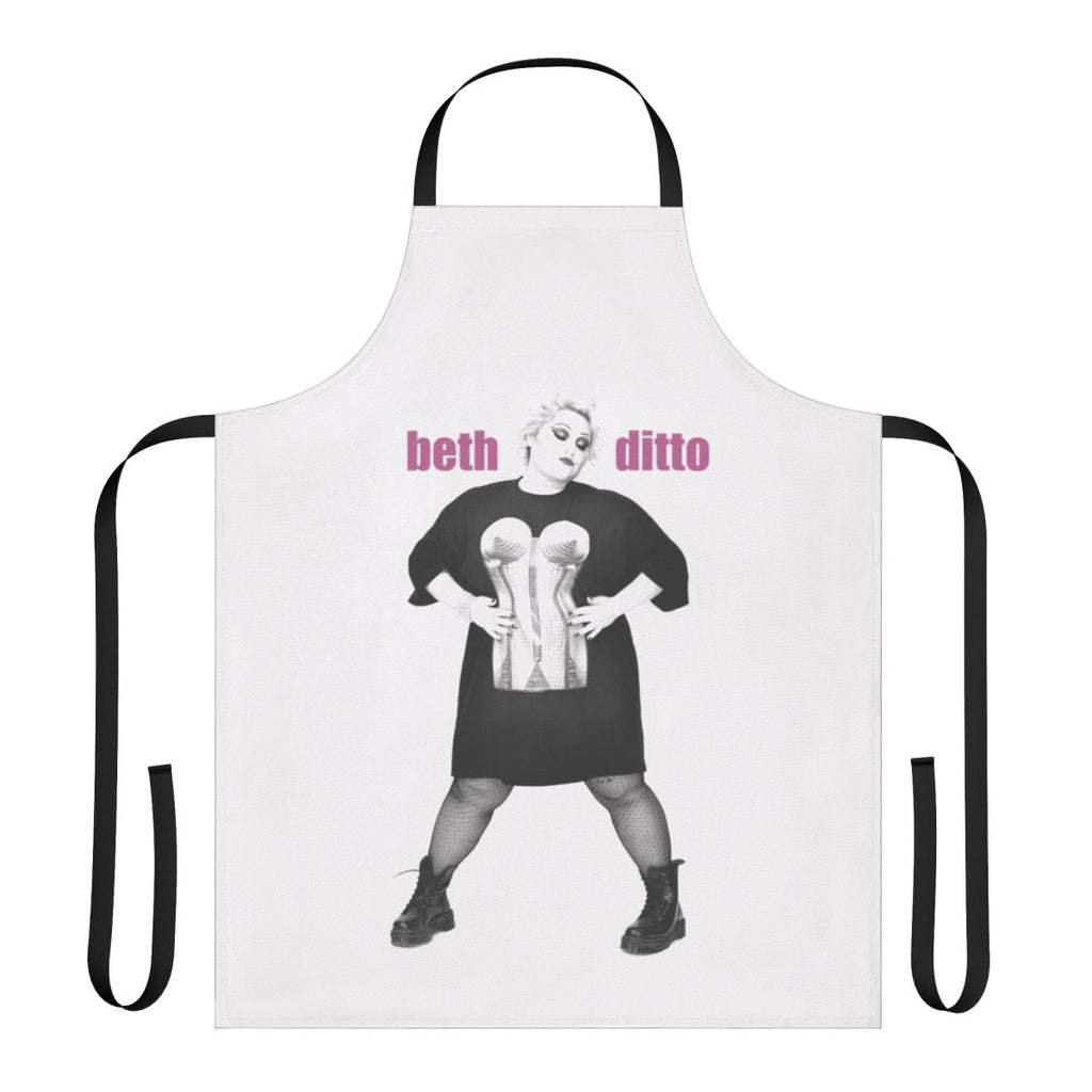 A high-quality apron featuring the design of punk icon Beth Ditto