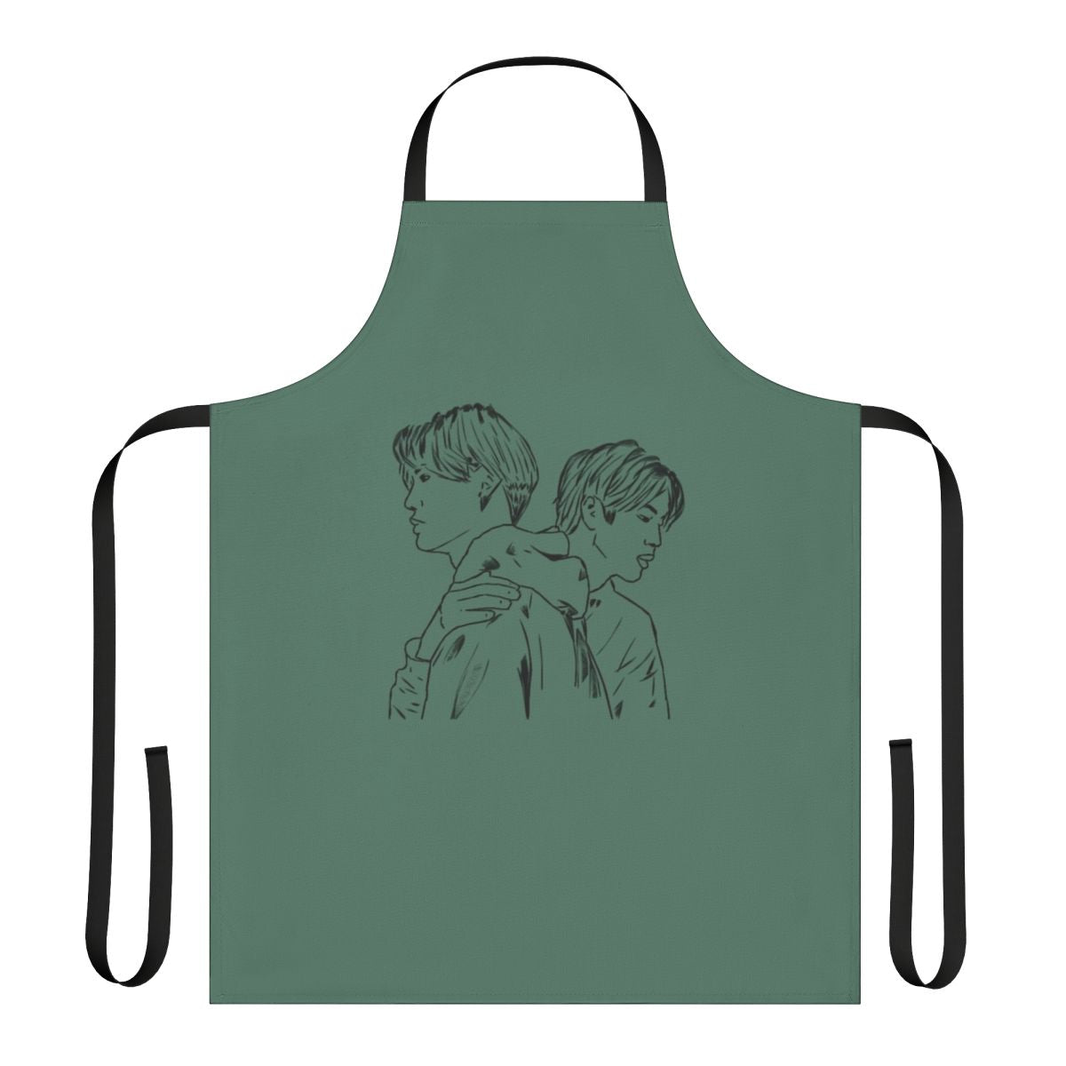Stylish Between Us-Inspired Apron featuring characters from the popular series