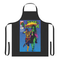 Vibrant green superhero-inspired apron with bold graphics for film and fantasy fans