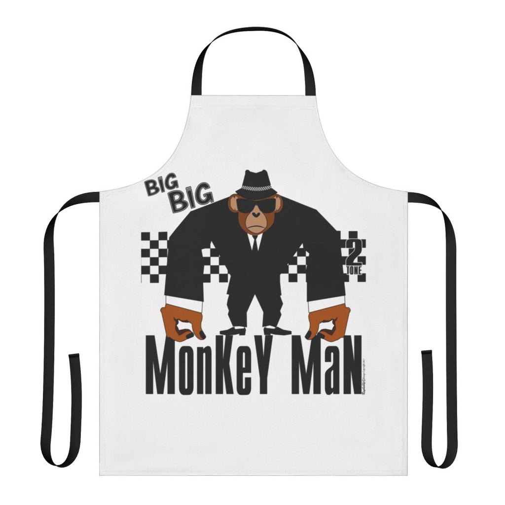 Big Monkey Man Apron with Ska, 2 Tone, and Reggae Designs