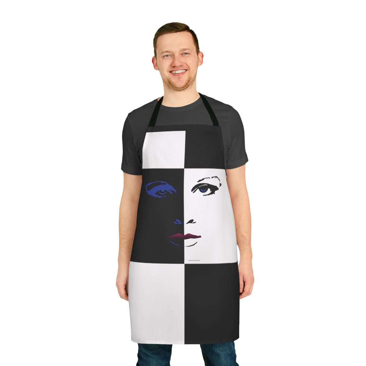 Bill Potts themed apron with a sleek, modern design