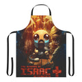 Binding of Isaac themed apron with demon, judas, and other character iconography