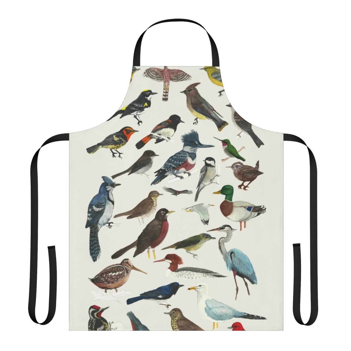 Vibrant bird-themed apron for the passionate ornithologist or nature enthusiast