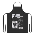 Black and white apron with Charlotte De Witte inspired design