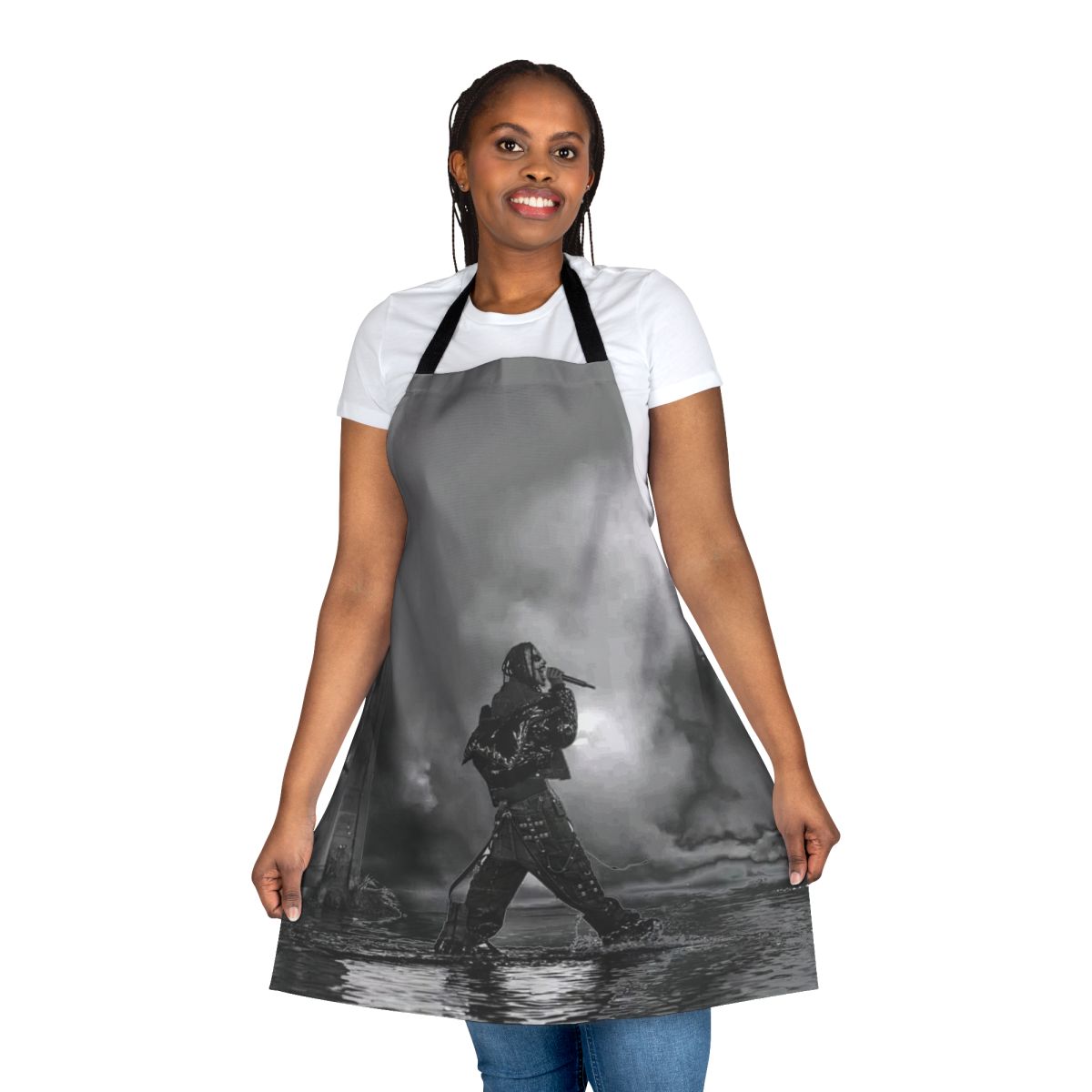 Playboi Carti inspired black and white apron