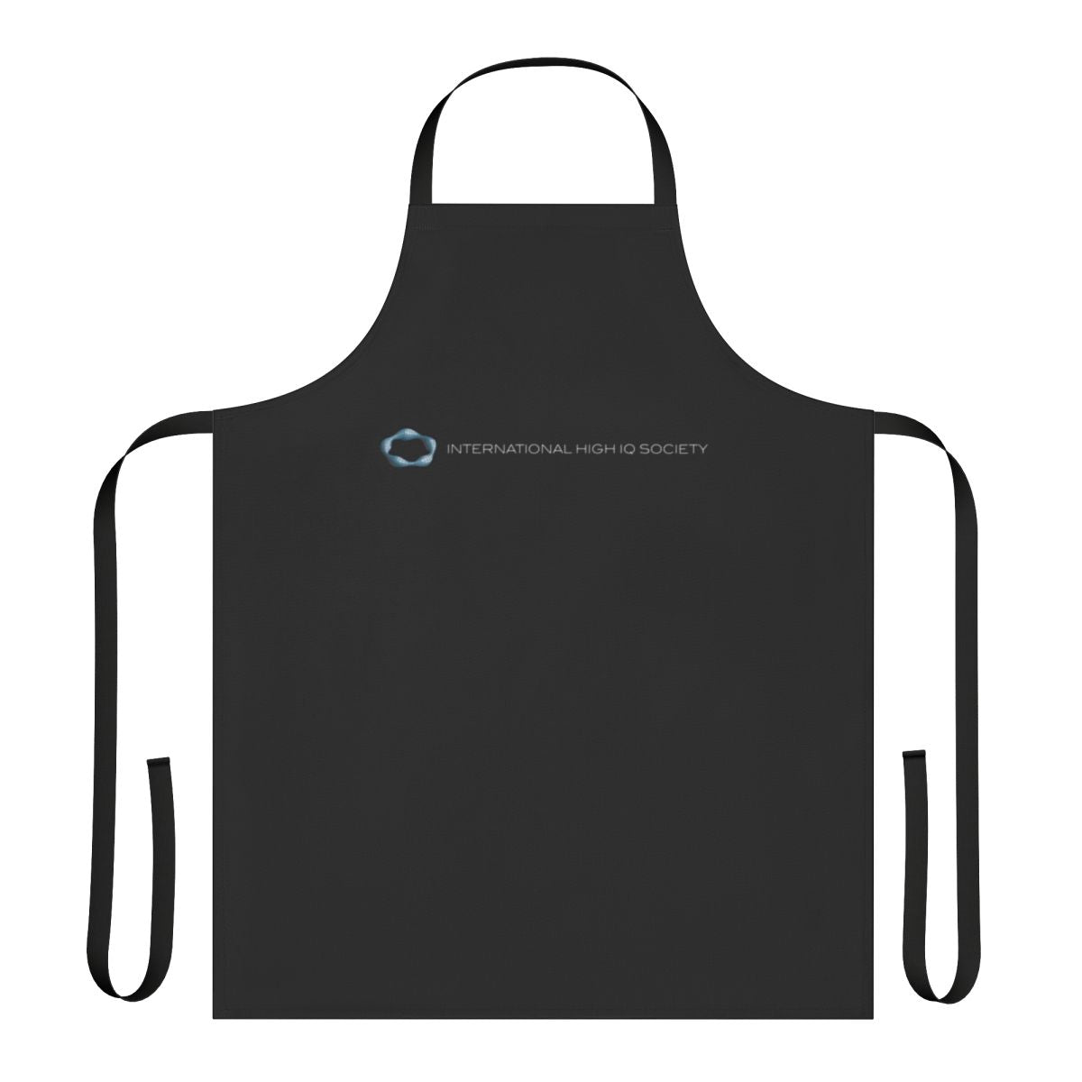 Black apron with high IQ society or gifted club design