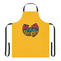 Black apron featuring the Tang Wu Clan logo and design