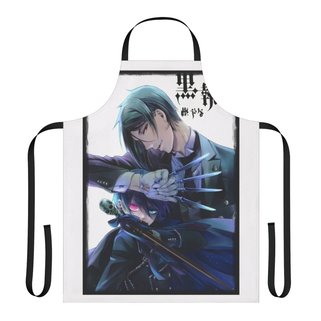 Black Butler-inspired apron with anime character design