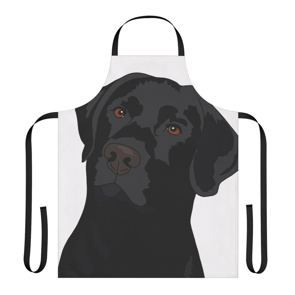 Black Labrador Retriever Illustrated on a Durable Apron