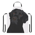 Black Labrador Retriever Illustrated on a Durable Apron