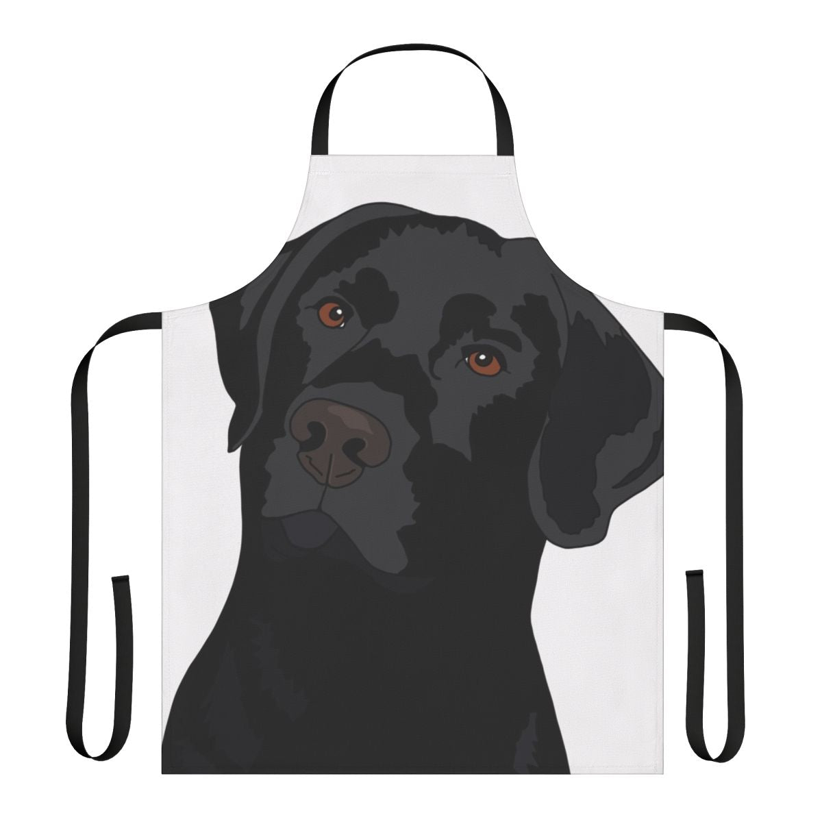 Black Labrador Retriever Illustrated on a Durable Apron