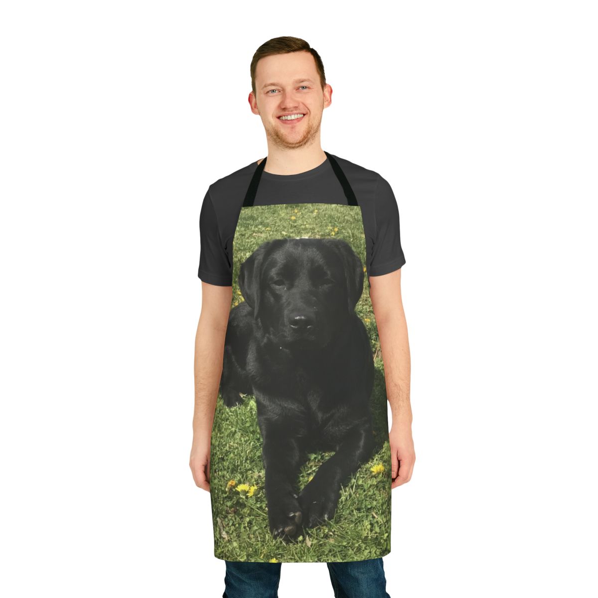 Black Labrador Dog Apron for Pet Owners and Dog Lovers