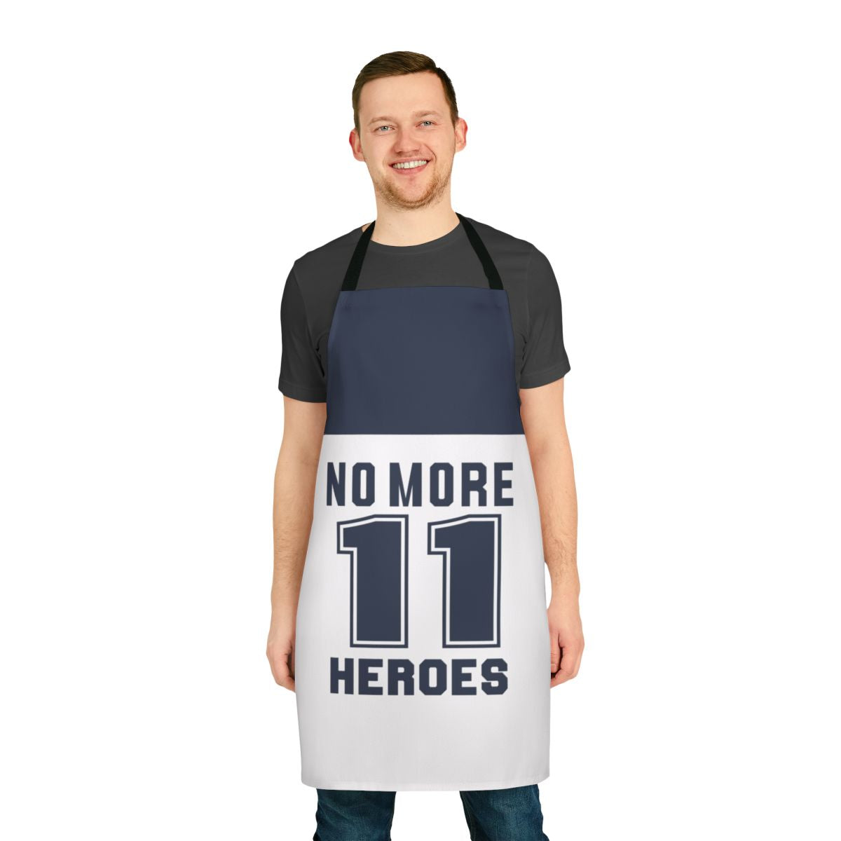 Blue apron inspired by the No More Heroes video game series