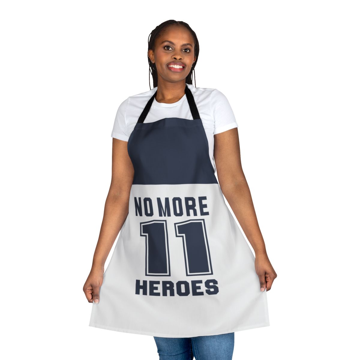 Blue apron inspired by the No More Heroes video game series