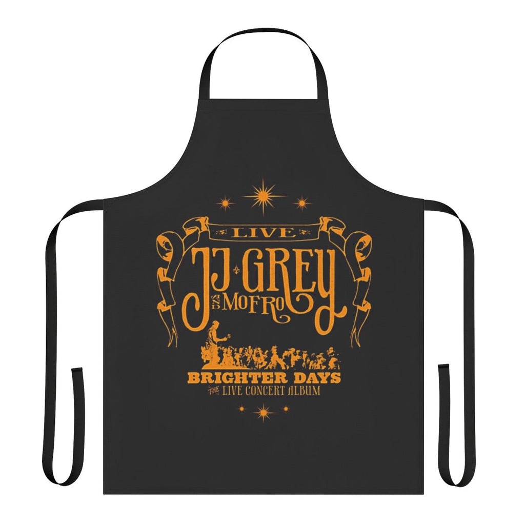 Stylish Blues-Inspired Live Apron with Musical Influences