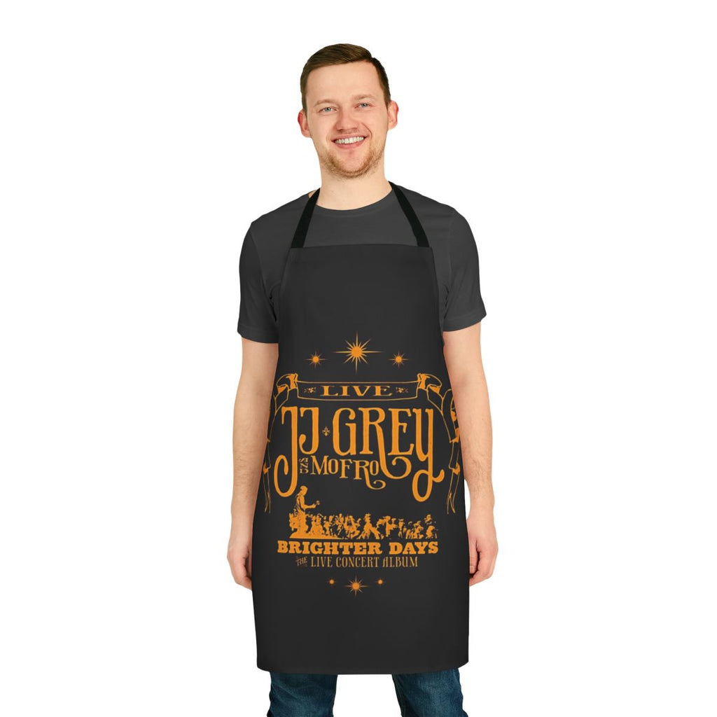 Stylish Blues-Inspired Live Apron with Musical Influences
