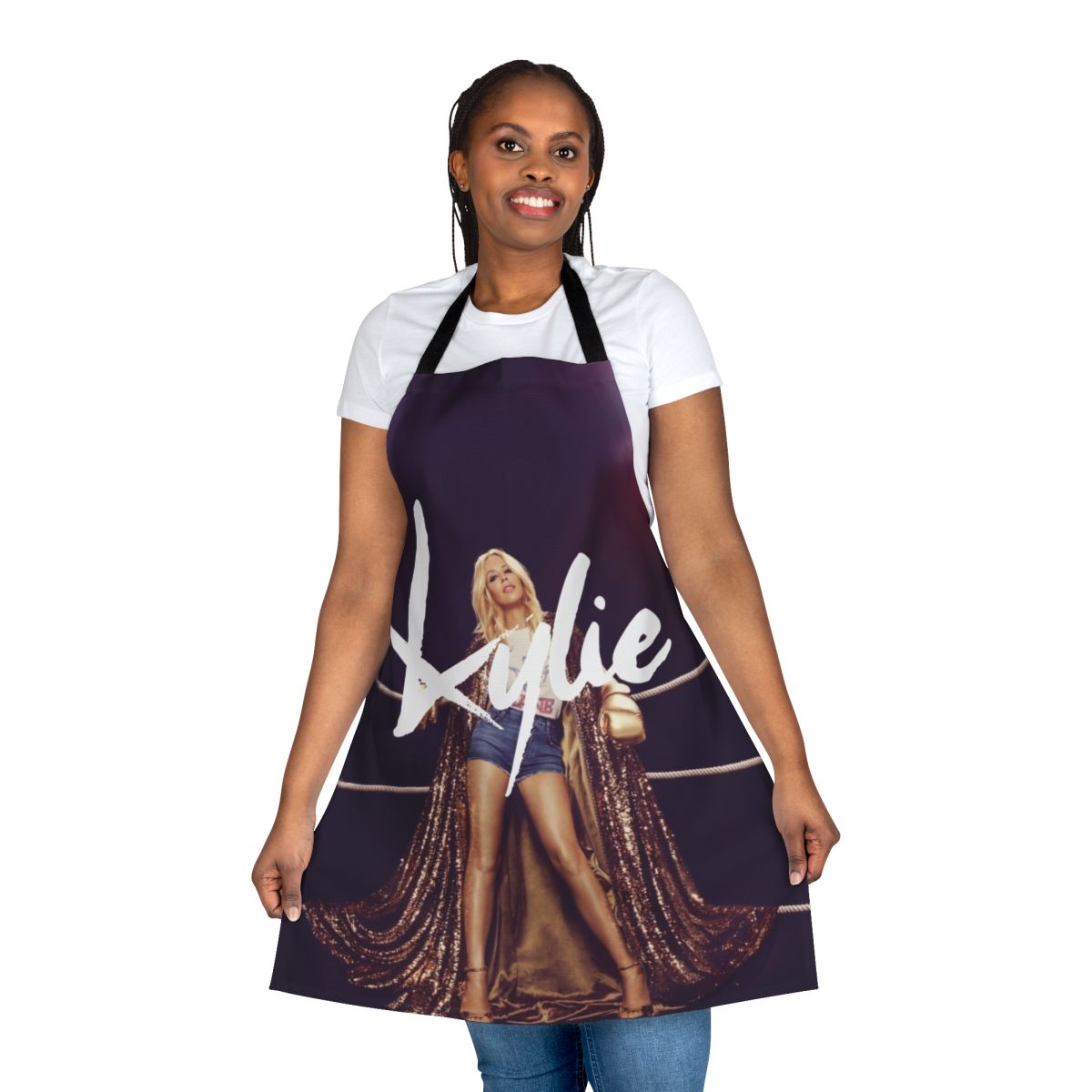 Kylie Minogue-inspired boxing-style apron for the kitchen