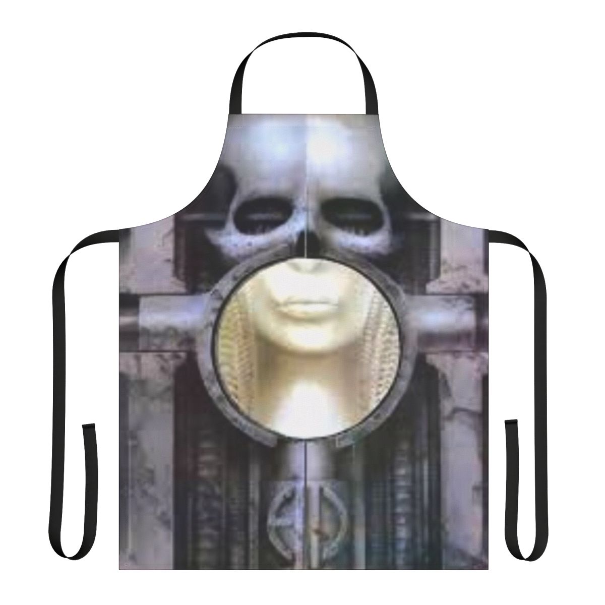 Brain Salad Surgery themed apron for music lovers